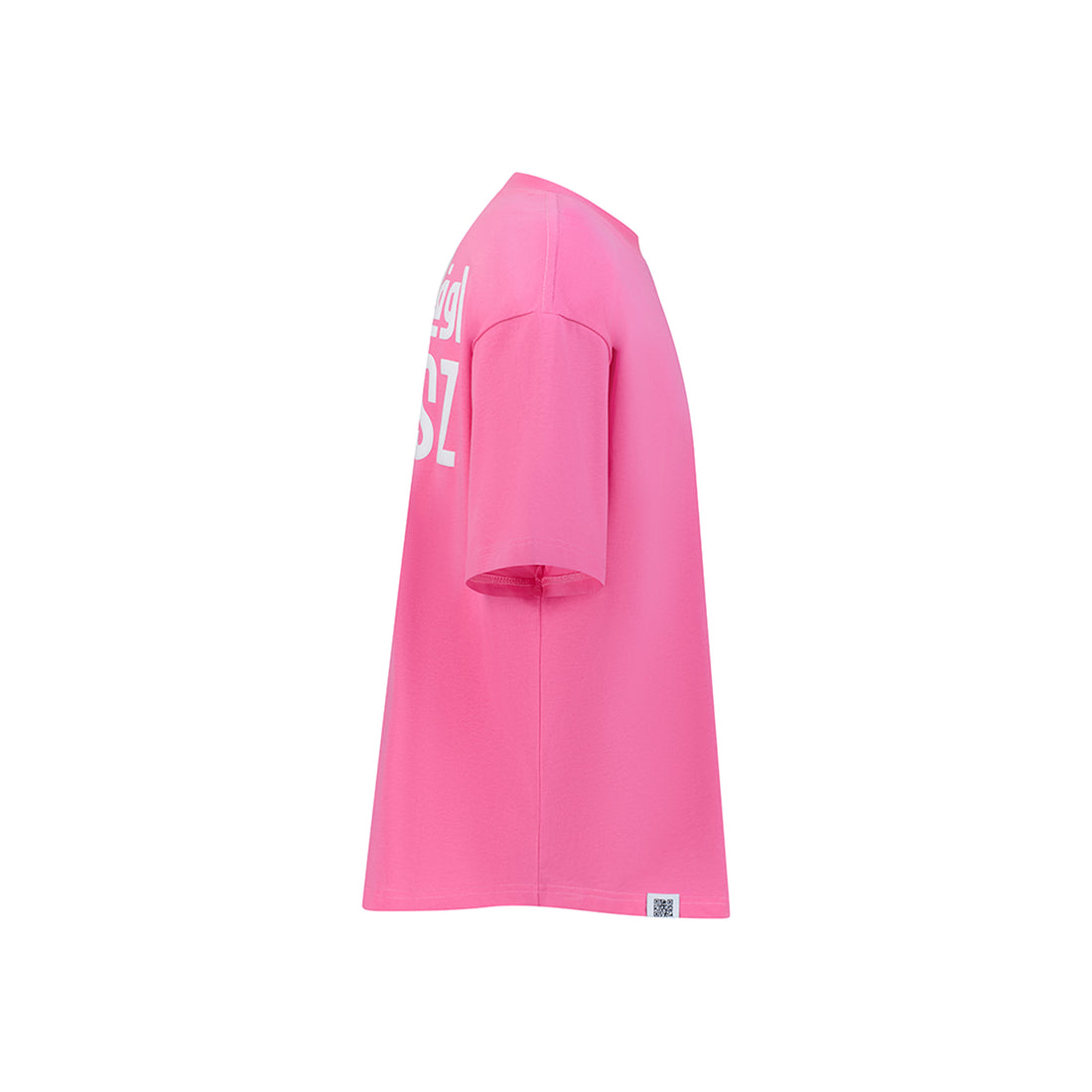 Oversized Pink Tee Symphony
